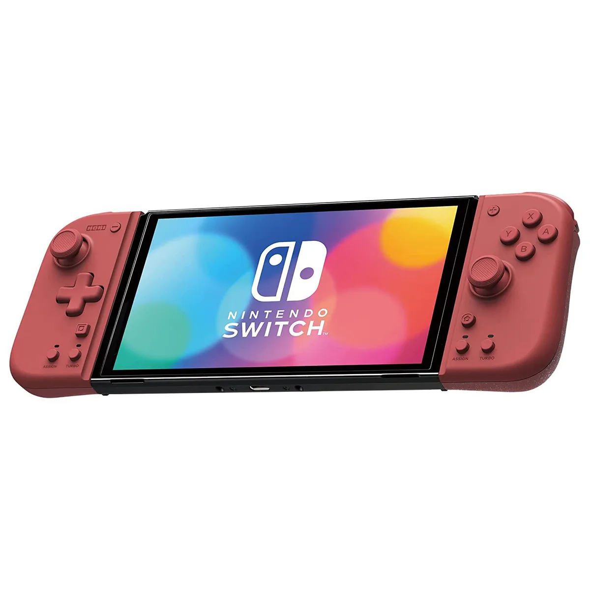 HORI HORI NSW-398U Split Pad Compact Controller Apricot Red nintendo switch accessory — product photo