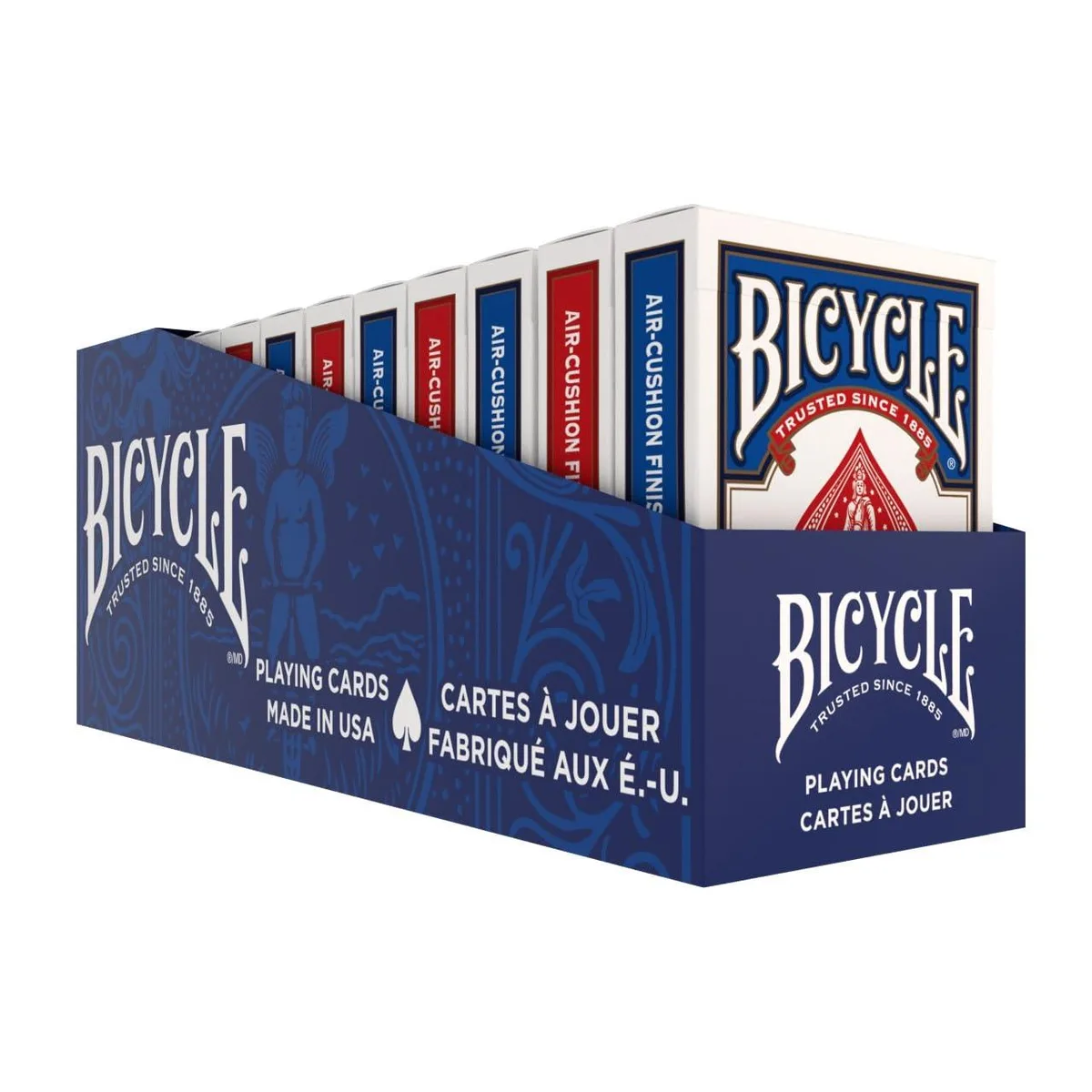 Bicycle Standard Index Playing Cards 12 Pack Red Blue — product photo