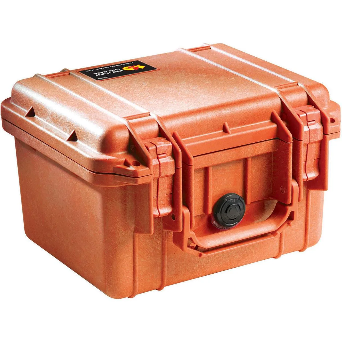 Pelican Products, Inc. Pelican 1300 Watertight Mini-D Hard Case with Foam Insert - Orange — product photo