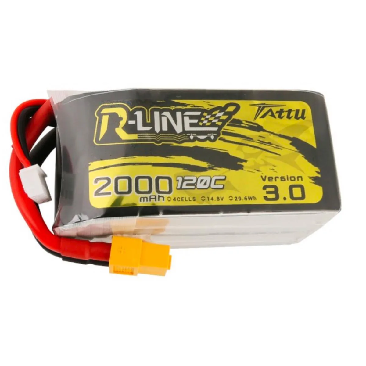Tattu Tattu R-Line Version 3.0 2000mAh 14.8V 120C 4S1P LiPo Battery Pack XT60 — product photo