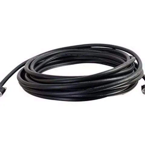 Black VGA cable with HD-15 male connectors at both ends