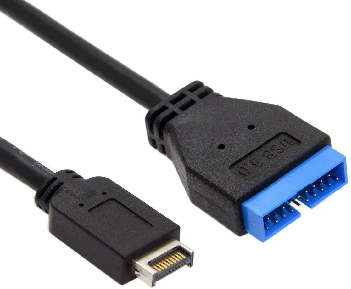 ETopSell ETopSell USB 3.1 Type-E 20-Pin to USB 3.0 19/20-Pin Header Extension Cable 20cm — product photo