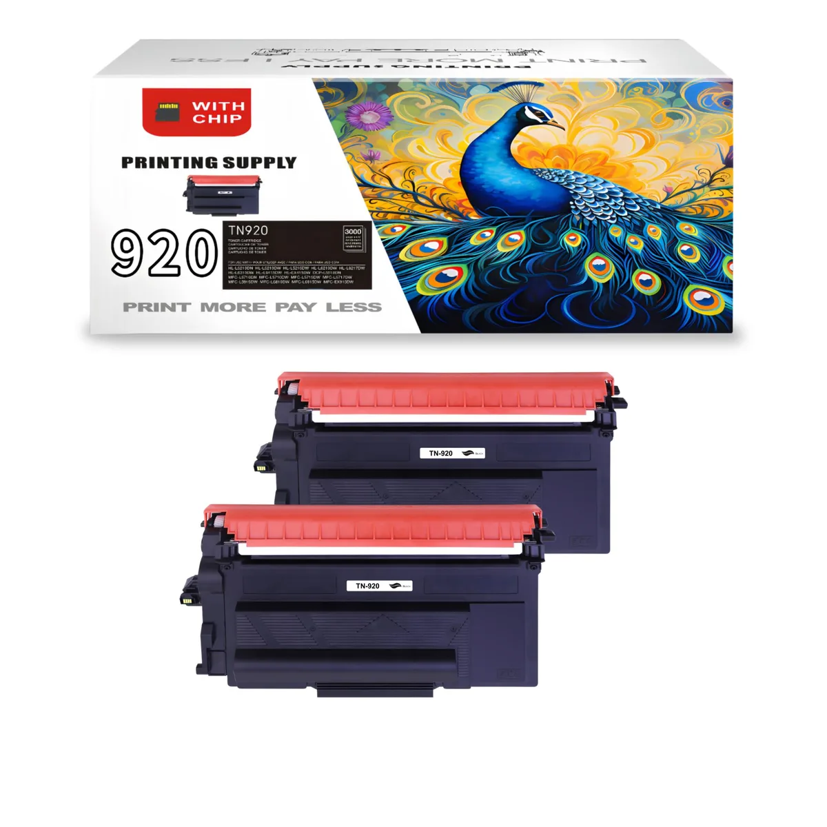 Aster Graphics Inc Aster Graphics Inc TN920 Black Toner Cartridge 2 Pack — product photo