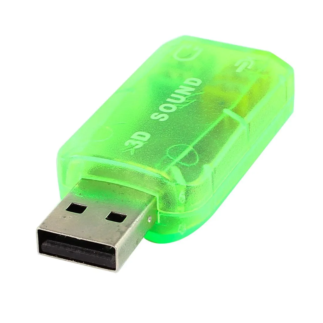 Unique-Bargains Unique-Bargains USB 2.0 5.1 Channel 3D Virtual Audio Adapter Green — product photo