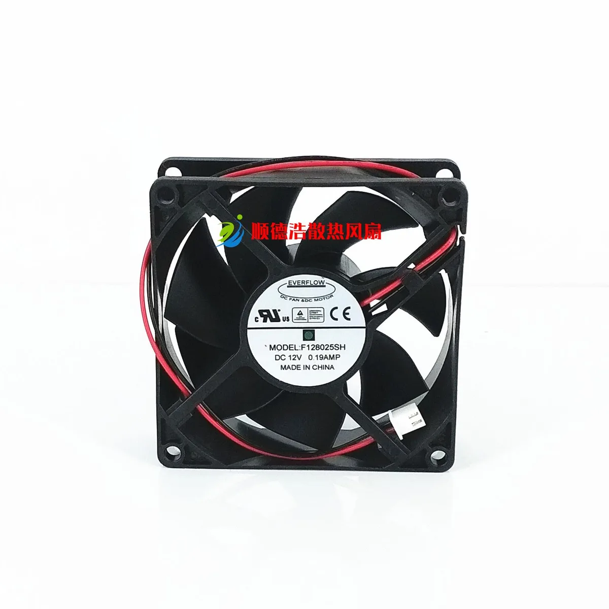 SXDOOL SXDOOL F128025SH 80mm 12V case fan — product photo