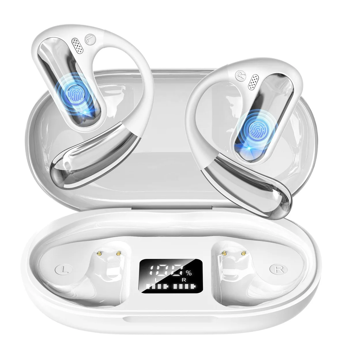  Philips WFL900/H Open Ear Headphones Bluetooth 5.4 White — product photo