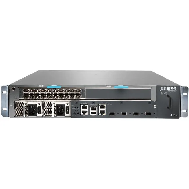 HPE Juniper Networking HPE Juniper Networking MX5Product MX5-T-AC Router Chassis 2U — product photo