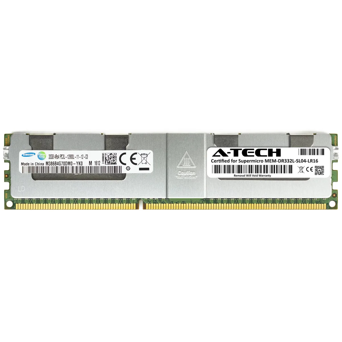 A-Tech A-Tech Supermicro Certified 32GB DDR3L 1600 ECC LRDIMM 4Rx4 1.35V — product photo