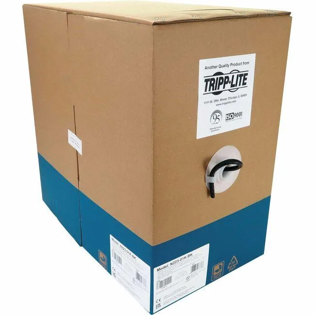 Tripp Lite Tripp Lite N22301KBK Cat6a 10G solid UTP 1000ft black — product photo