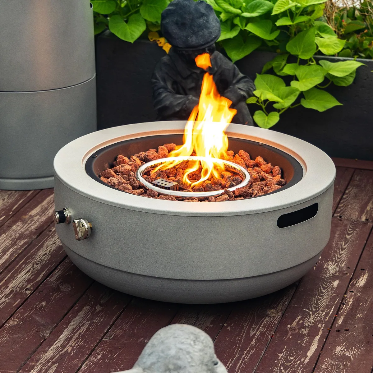 tuphen tuphen 24" 50000 BTU Propane Fire Pit Bowl Grey — product photo