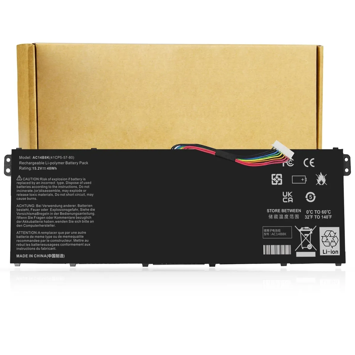 GSM Outdoors GSM Outdoors AC14B8K 2 in 1 accessory 15.2V 48Wh — product photo