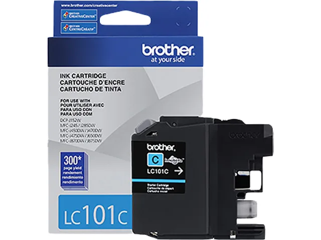Brother Brother LC101C Cyan Ink Cartridge 300 Pages — product photo
