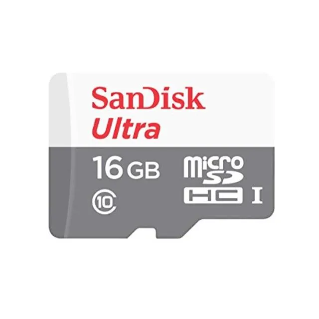 SanDisk SanDisk Ultra SDSQUNS-016G-GN3MN 16GB 80MB/s Class 10 microSDHC memory card — product photo