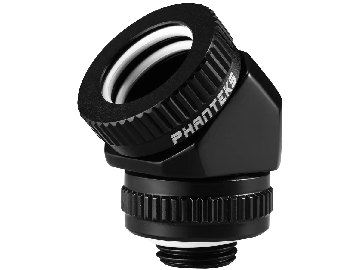 Phanteks Phanteks PH-RA45_BK16 16mm 45° rotary fitting diy cooling — product photo