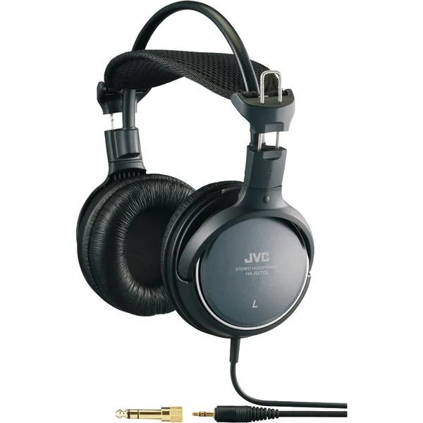 JVC JVC HARX700 headphone, black, 50mm driver, 6.3mm plug, 11.48 ft cable — product photo