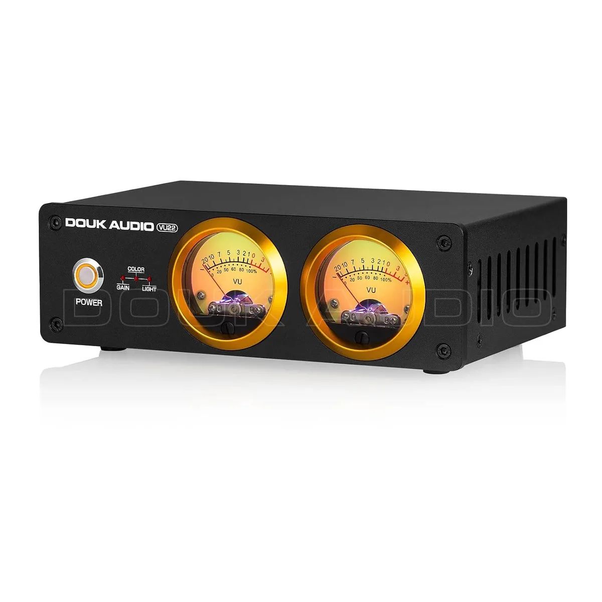 LORDWORLD LORDWORLD VU22 Dual Analog VU Meter Black — product photo