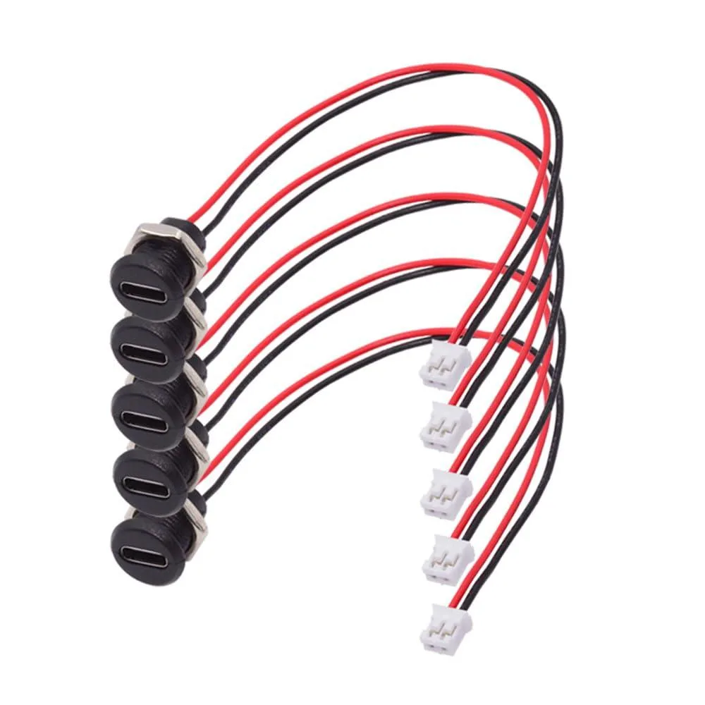 LORDWORLD LORDWORLD USB-C Female to 2-Pin Header 17.5cm 5pcs — product photo