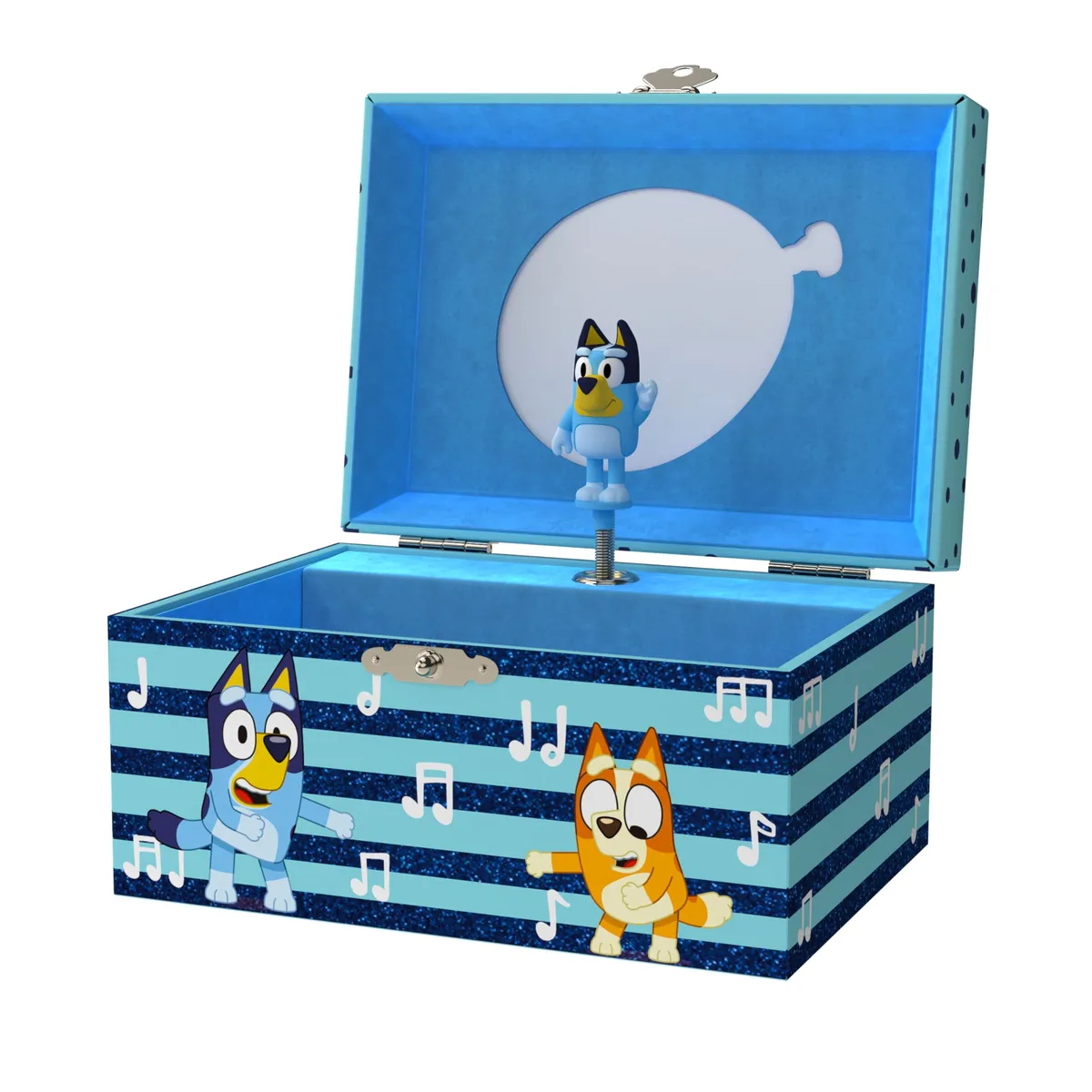 Treasures Bluey Jewelry Box Girls Spinning Figurine Toy Storage — product photo