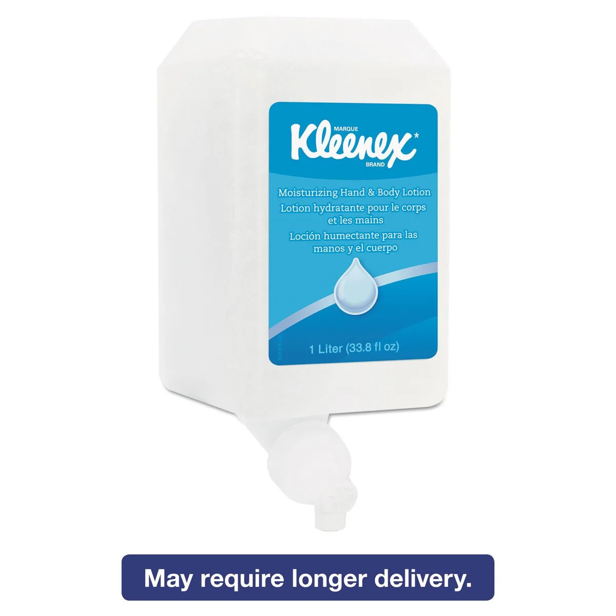 Kimberly Clark Kimberly Clark Kleenex Moisturizing Hand &amp; Body Lotion Fresh Scent 1 L Bottle 35362 — product photo