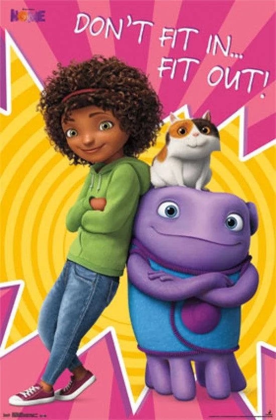 Dreamworks Home group poster print on heavy paper 24 x 36