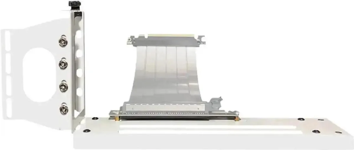 SMUGDESK SMUGDESK Vertical GPU Support Bracket 2-Hole Adjustable White — product photo