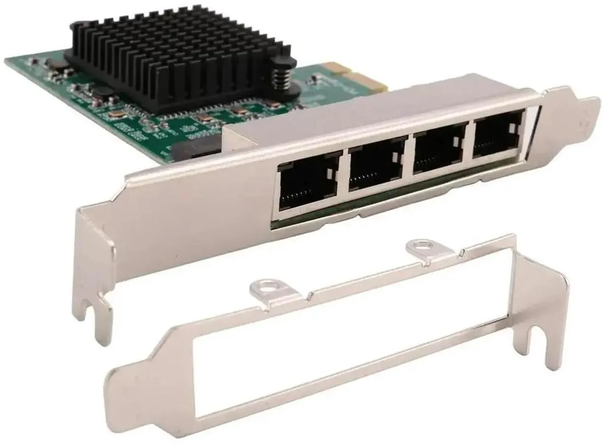 SMUGDESK SMUGDESK 4-Port Gigabit PCIe Ethernet Network Card Realtek Quad RJ45 — product photo