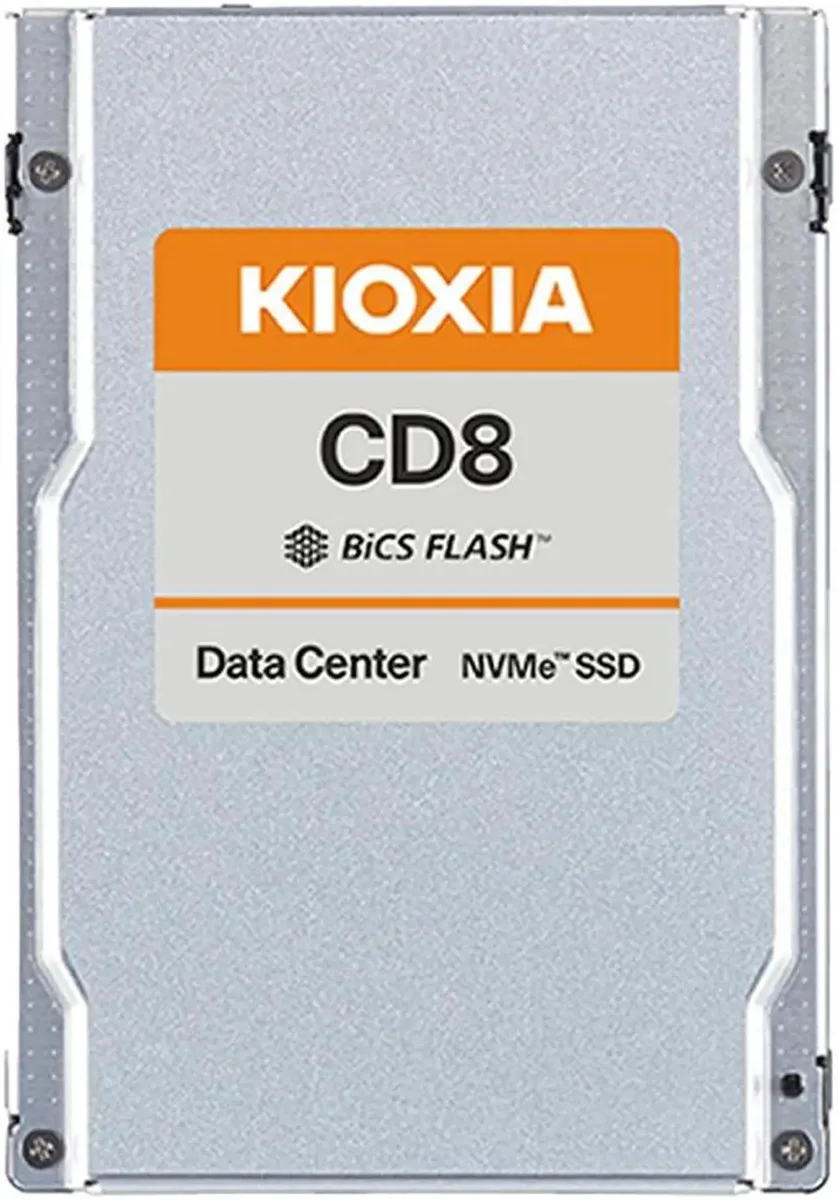 Rectangular 2.5-inch SSD with silver label and gold edge connector