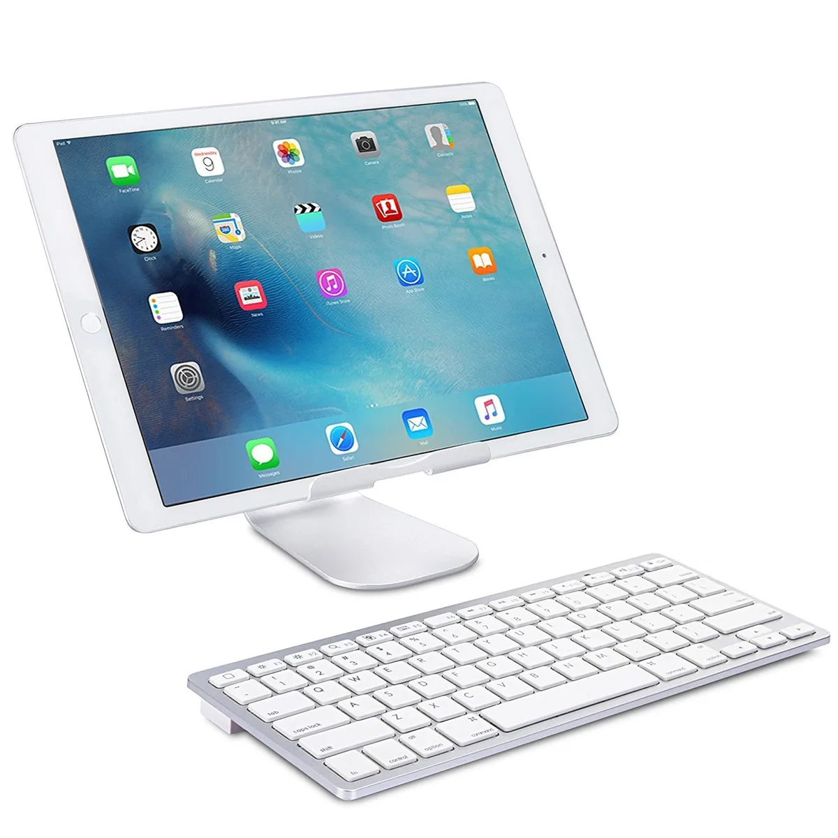 Jansicotek Jansicotek Bluetooth 3.0 Ultra-Slim Keyboard White 78 keys iPad accessory — product photo