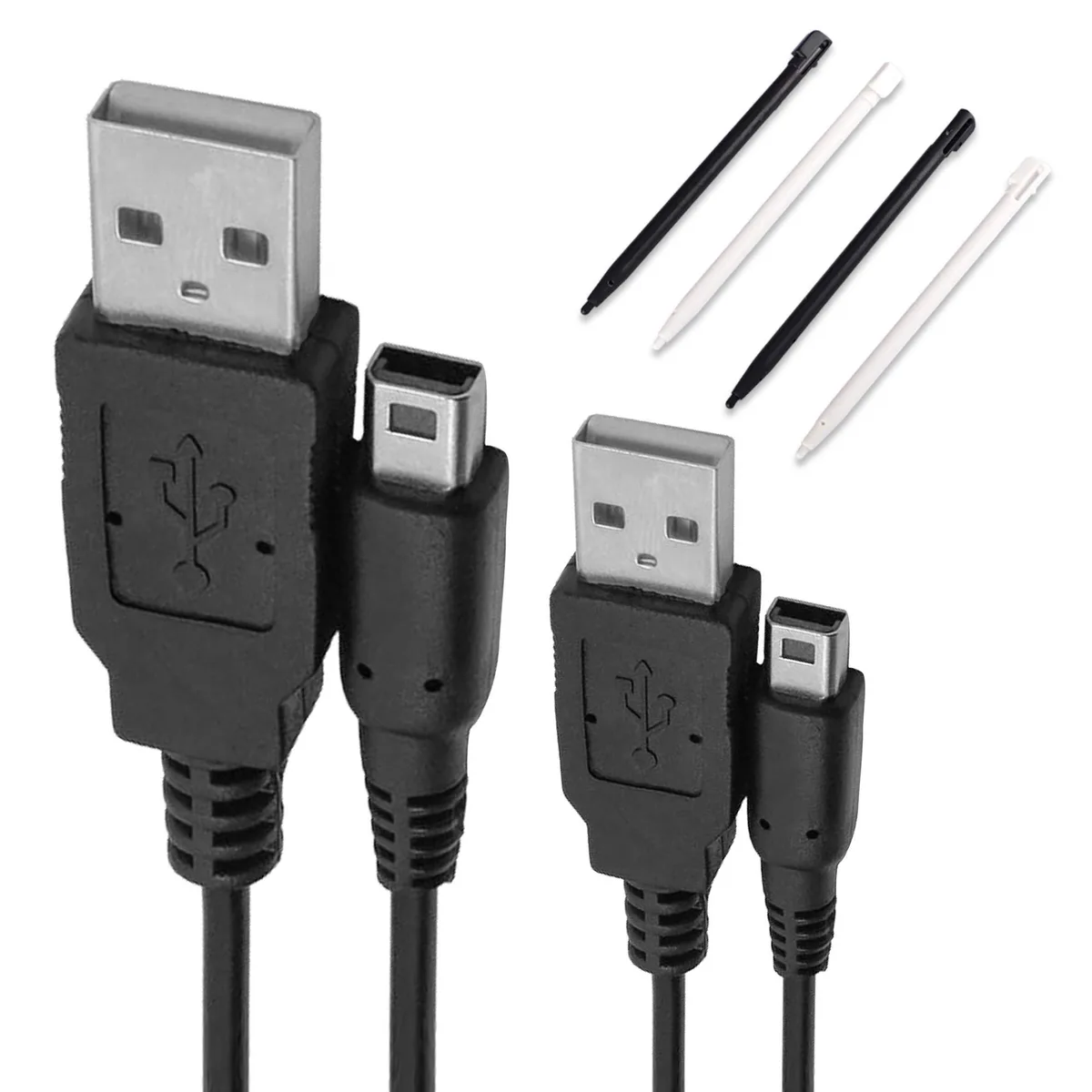  2-Power XAH-USB-DSI-50-24 USB Charger Cable Kit with Stylus Pens for Nintendo DSi — product photo