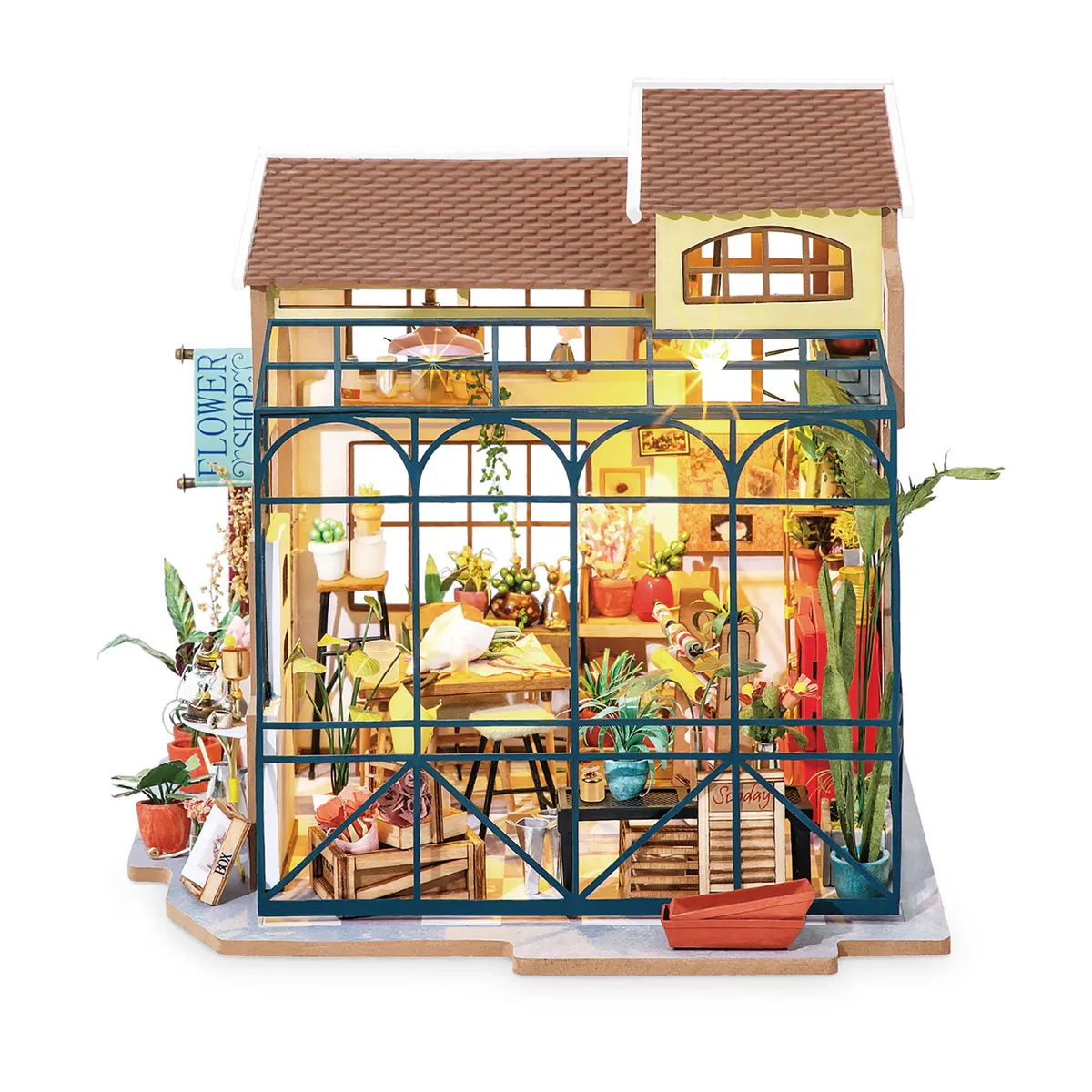 Hands Craft Hands Craft DIY 3D House Puzzle Emily's Flower Shop 258pcs STEM Toy — product photo