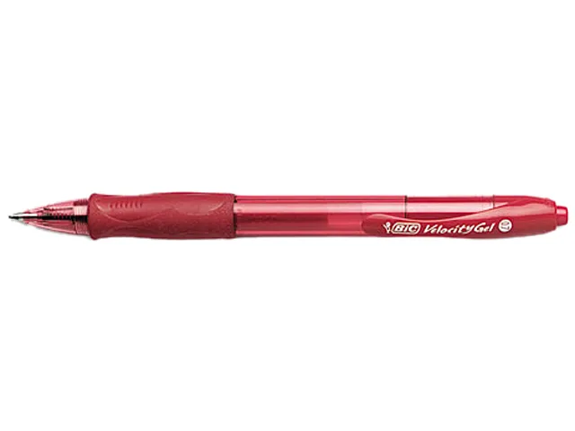 BIC BIC RLC11RD Velocity Retractable Gel Pen Red Medium Dozen — fotografie produktu