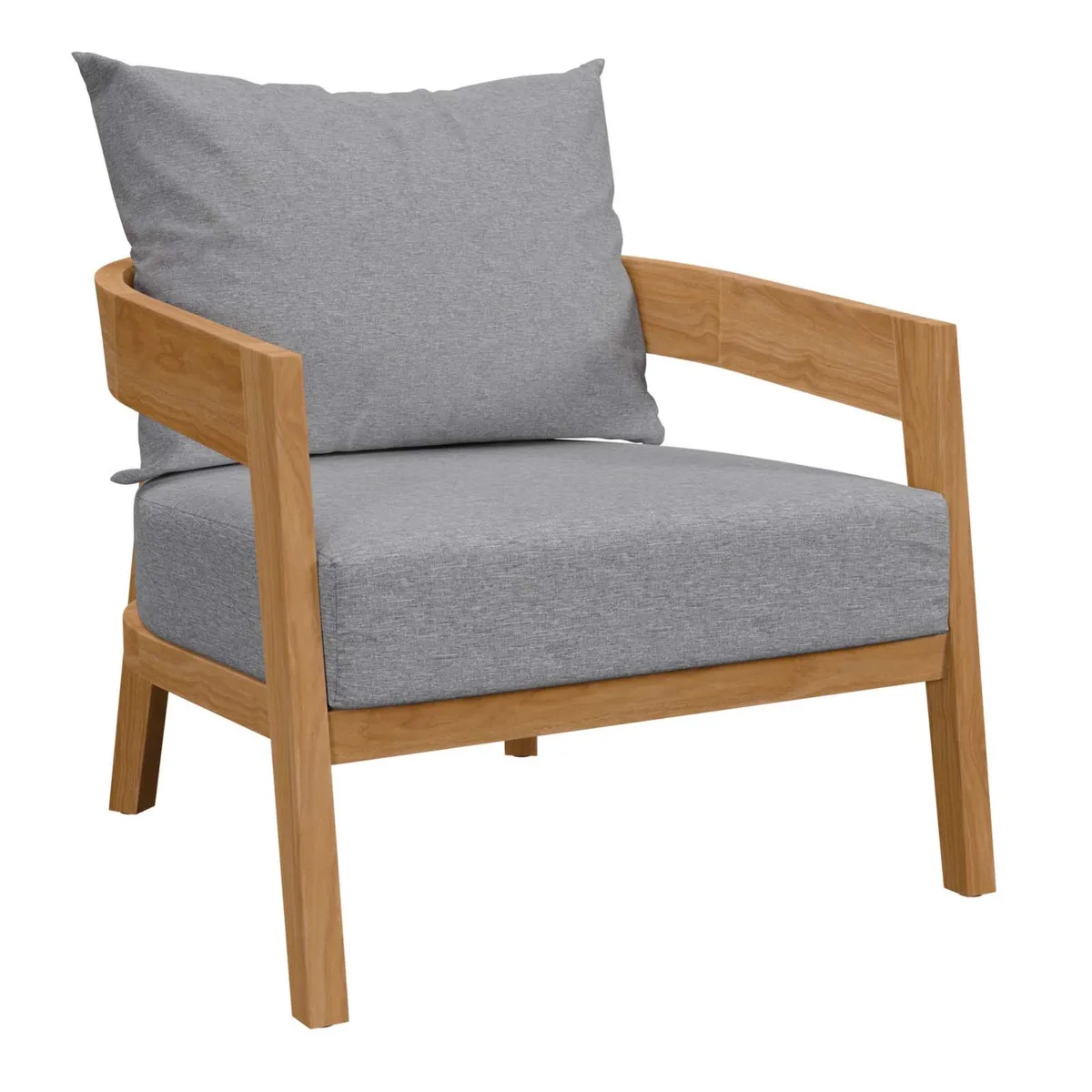 Modway Furniture Modway Furniture Brisbane Teak Armchair 31.5"L x 35"W x 27"H — product photo