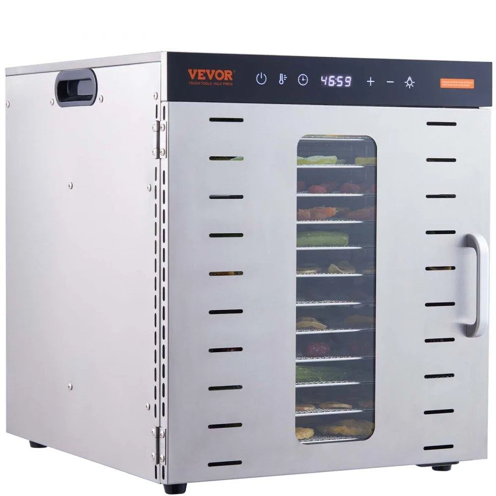 VEVOR VEVOR SS-10X Food Dehydrator 10 Stainless Steel Trays 1000W — product photo