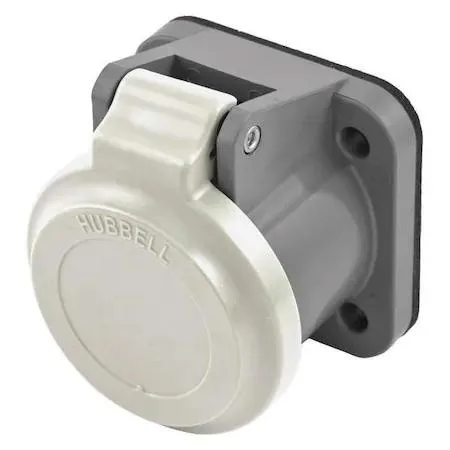 Hubbell Incorporated Hubbell Incorporated HBLNCW Single Pole Connector Non-Metallic Cover White 400A 600V Series 16 — product photo