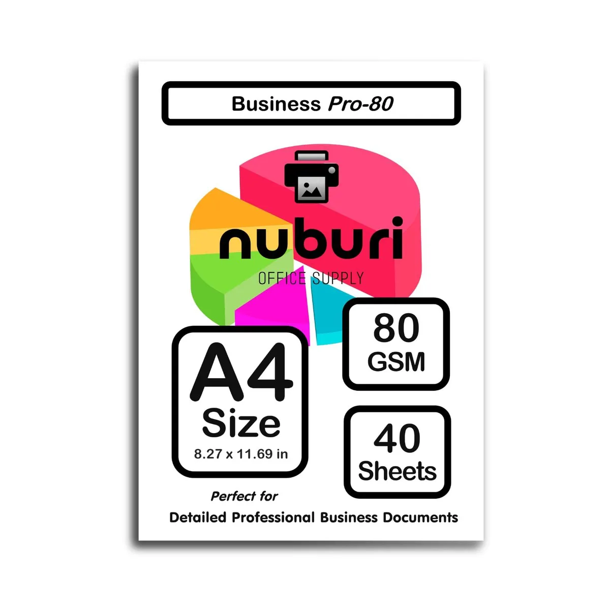  Nuburi Office Supply NOS-A4/80/100 paper A4 80 GSM 40 sheets — product photo