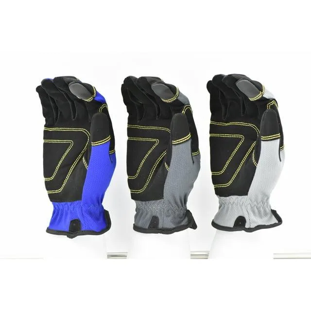 G &amp; F Products G &amp; F Products Work Gloves 3 Pair Multi-Color Size X-Large — product photo