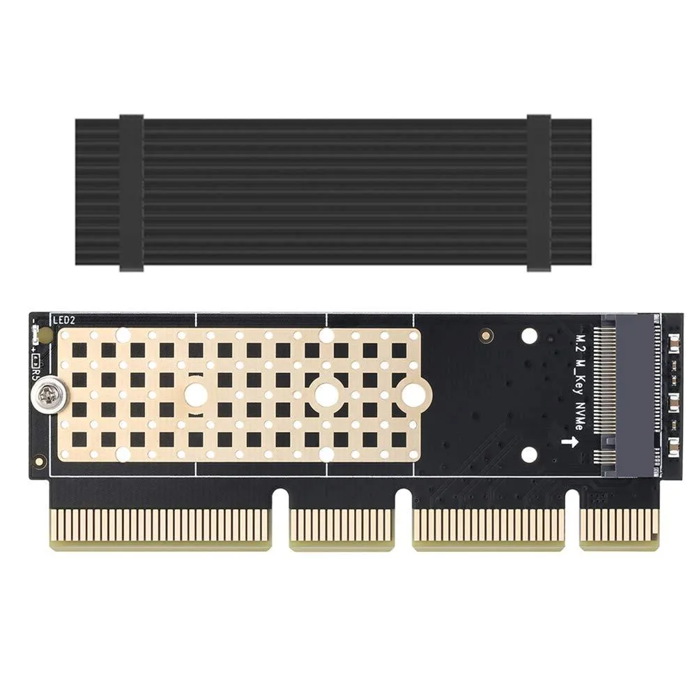 Vszerda Vszerda NVME Adapter with Heat Sink M.2 NVME Key M to PCIE 3.0 X16 Expansion Card — product photo