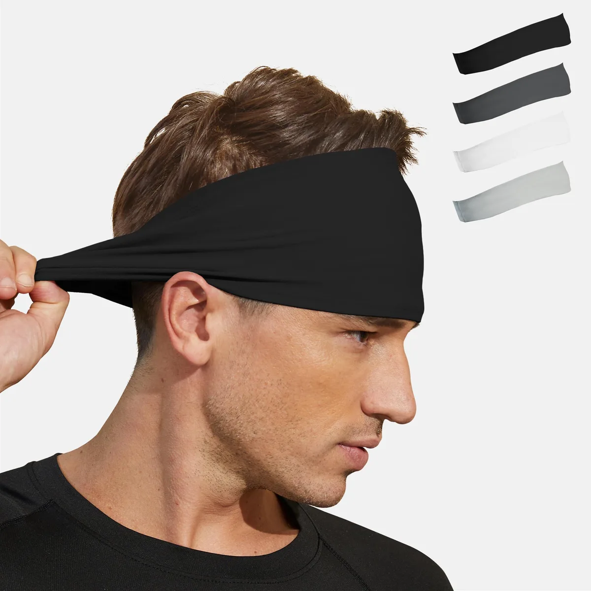 VIMPEP Tenacious Sports Headbands for Men 87% Nylon 13% Spandex — product photo