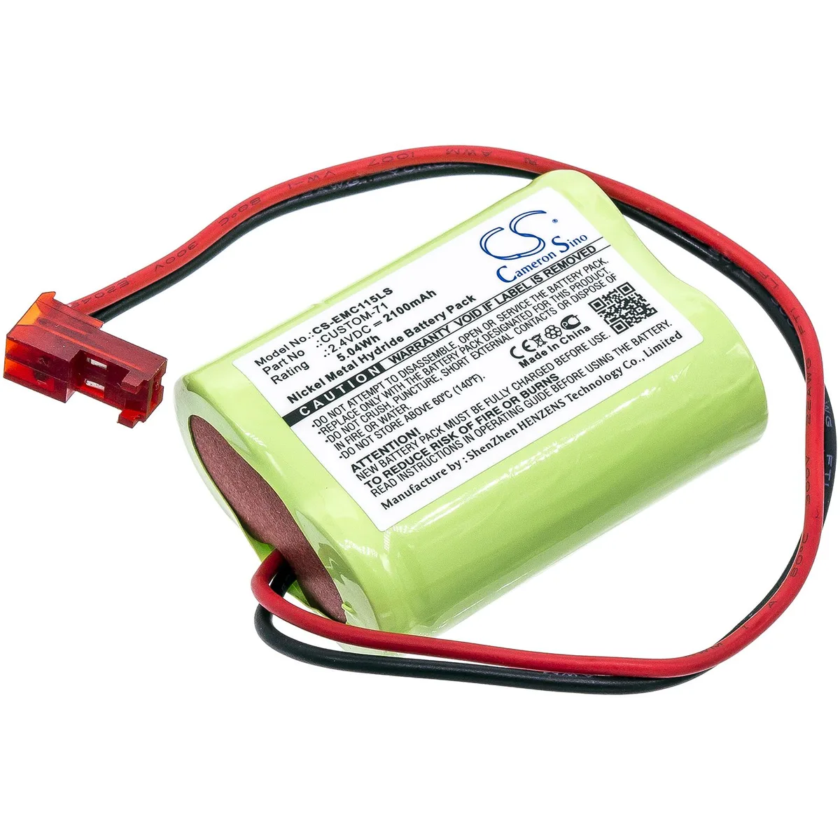 Cameron &amp; Co Cameron &amp; Co DS-CS-EMC115LS 2.4V 2.1Ah Ni-MH Green surveillance accessory — product photo