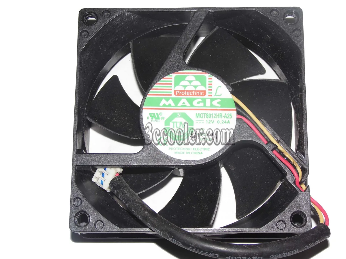 OEM Industries OEM Industries MGT8012HR-A25 80mm 12V 0.24A 3-pin CPU cooler — product photo