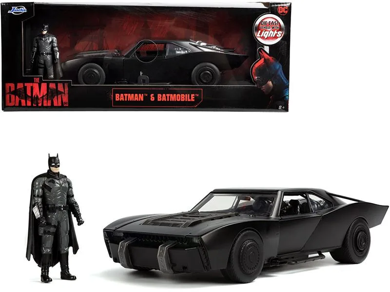 Jada Jada Batmobile Matt Black with Lights 1/18 Diecast 32504 — product photo