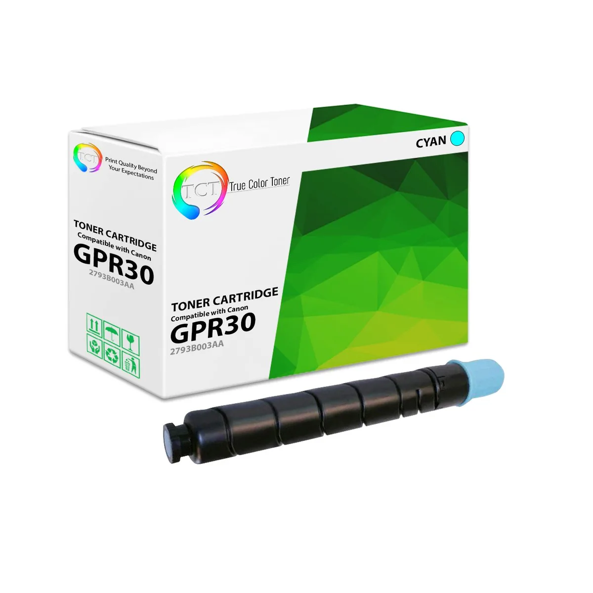 True Color Toner True Color Toner GPR30 Cyan Toner Cartridge 38000 Pages — product photo