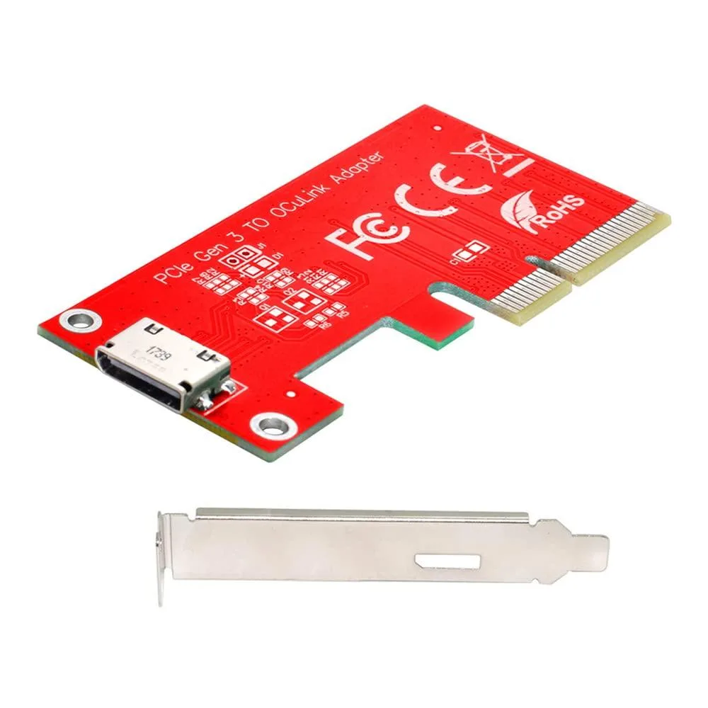 Fervit Fervit PCIe 3.0 x4 to OCuLink SFF-8612 Host Adapter with Bracket — product photo