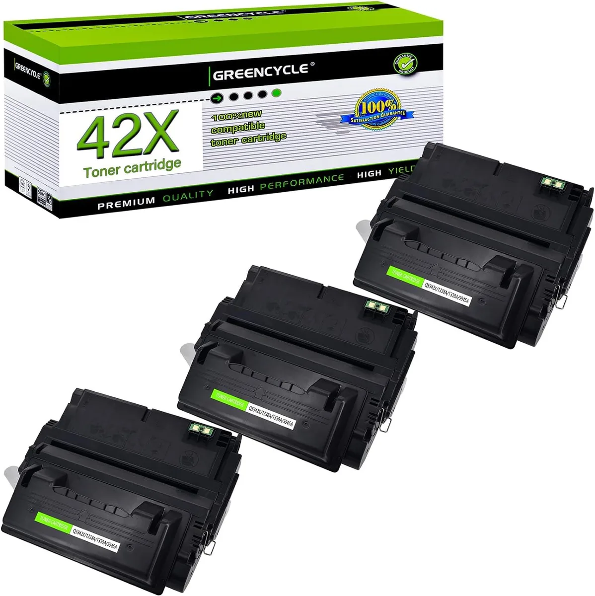 GREENCYCLE GREENCYCLE Q5942X toner cartridge 3-pack black 20000 pages — product photo