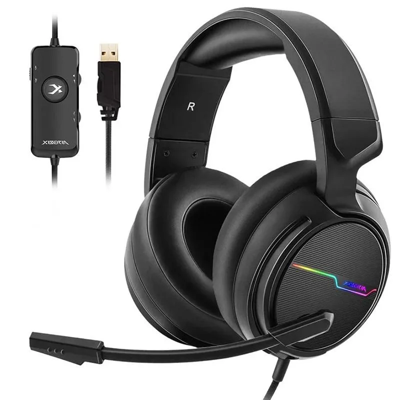 Hetai Tech Hetai Tech V20 USB 7.1 Gaming Headphone 50mm Drivers — product photo