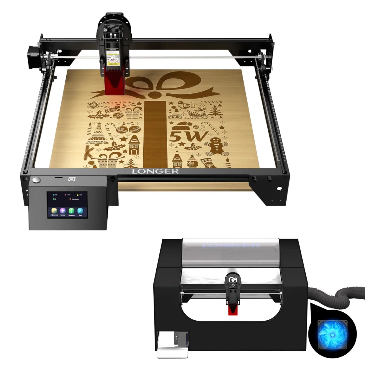 LONGER LONGER RAY5 5W Laser Engraver &amp; Enclosure — product photo