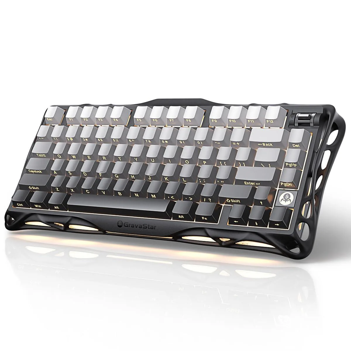 Audiovox - Generic Audiovox - Generic Mercury K1 75% Wired Gaming Keyboard Tactile Switches Black — product photo