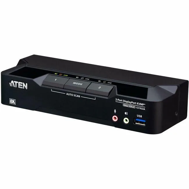 ATEN ATEN CS1922A 2-Port USB 3.0 8K DisplayPort KVM Switch — product photo