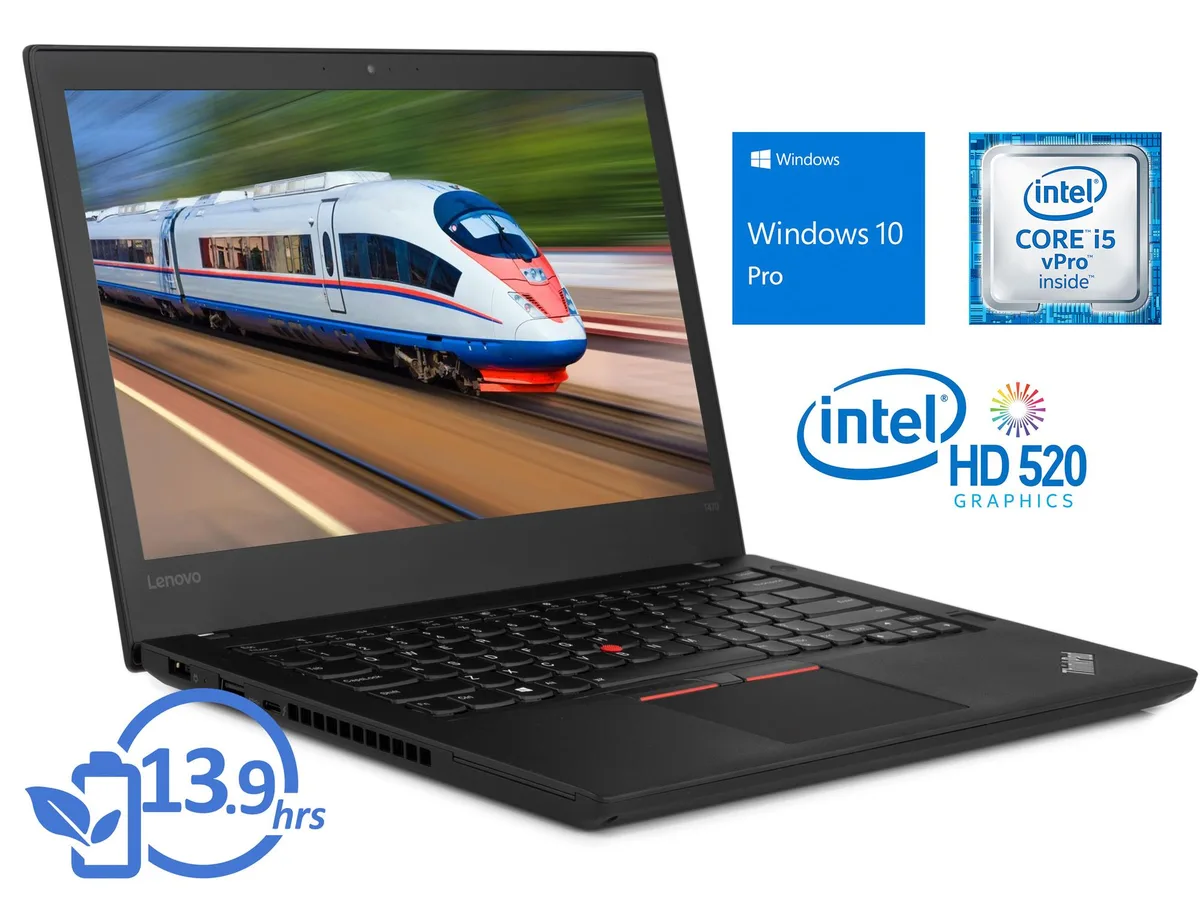 Lenovo Lenovo ThinkPad T470 laptop i5-6300U 8GB 128GB NVMe 14" HD — product photo