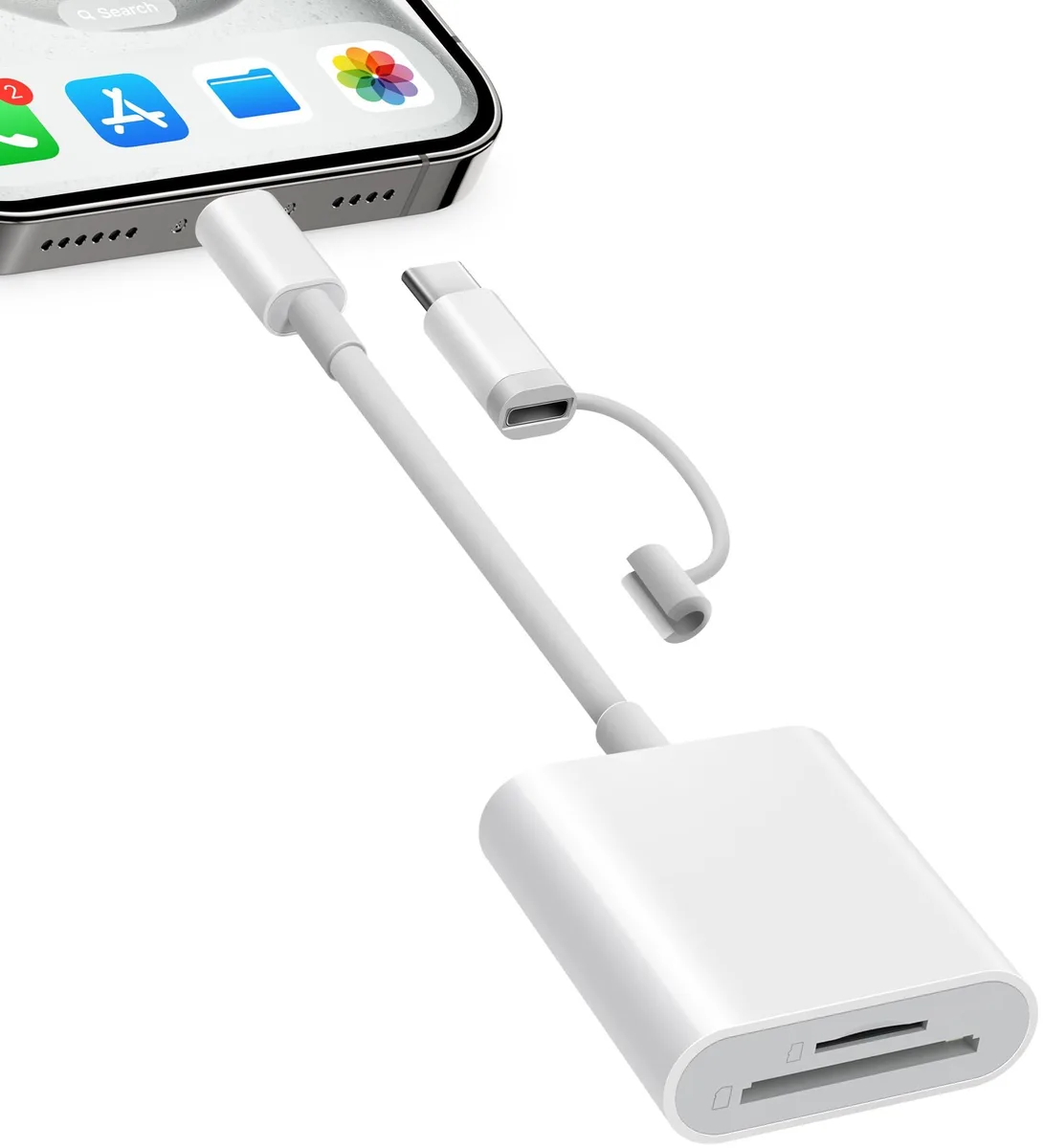  Lightning USB-C SD MicroSD Card Reader 2TB 60MB/s — product photo
